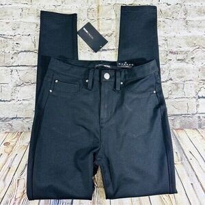 Fashion Nova Pants‎ Women’s Sz.9 Black Oh Behave Ponte Denim Rockstar